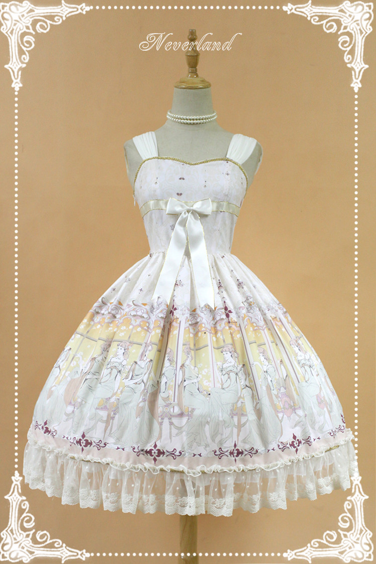 Elector Ribbon Sleeveless Chiffon Lolita JSK