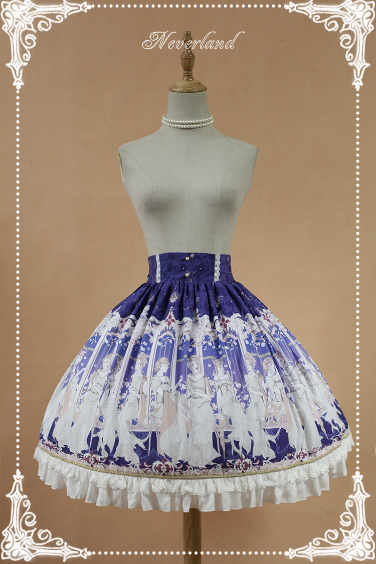 Chiffon Elector Lolita Half Skirt SK