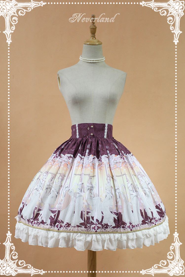 Chiffon Elector Lolita Half Skirt SK