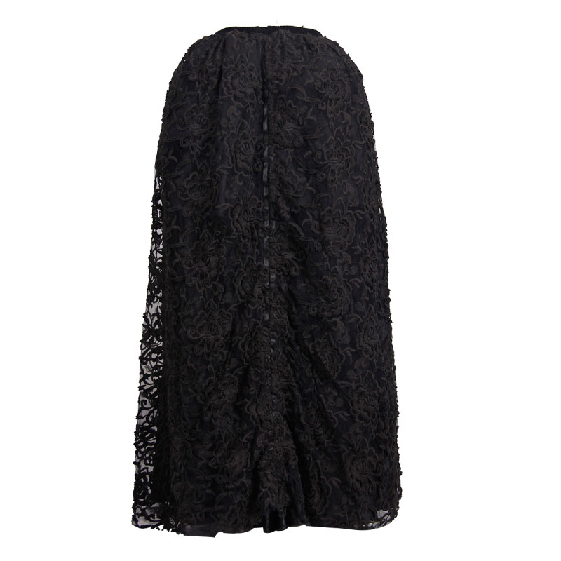 Black Lace Gothic Long Skirt