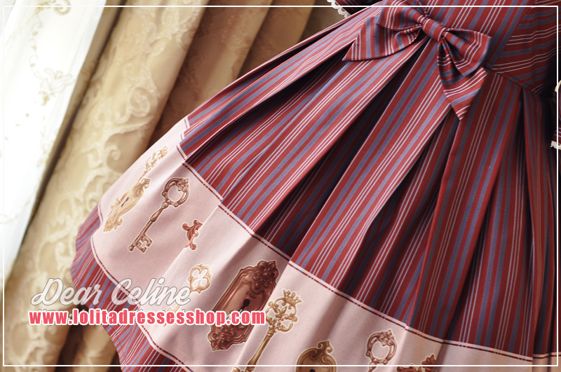 Claude College Stripe Half Sleeve Dress