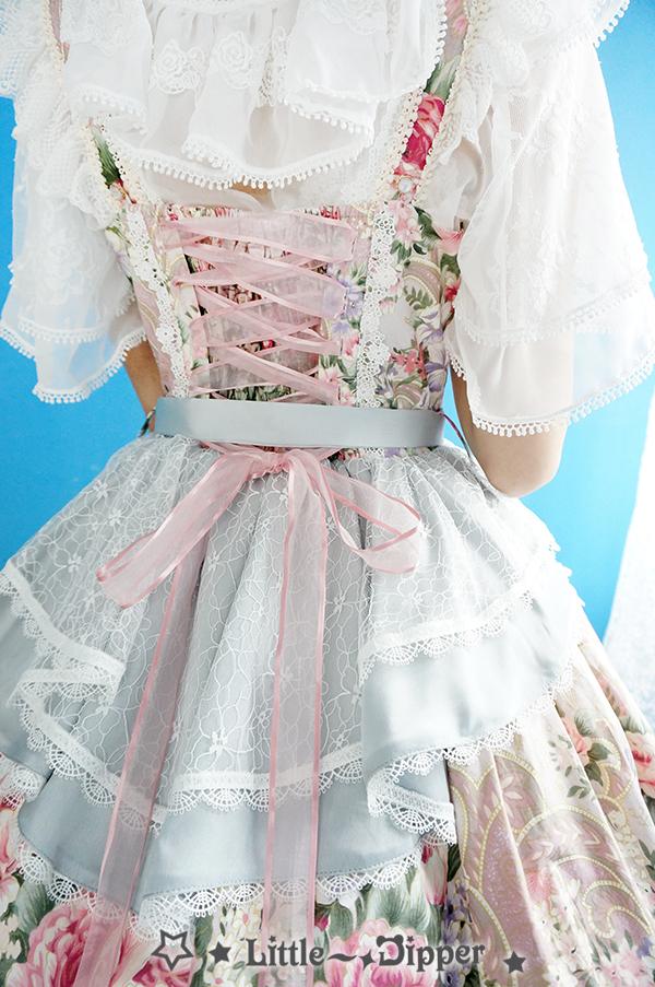 Rose Lake Flower Wall Lolita Dress