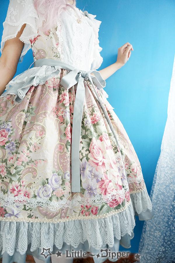 Rose Lake Flower Wall Lolita Dress