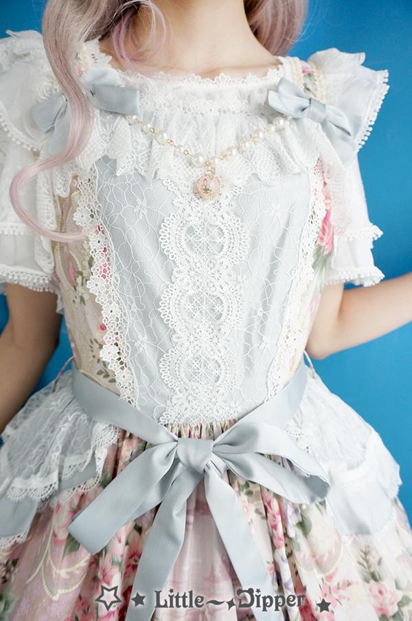 Rose Lake Flower Wall Lolita Dress