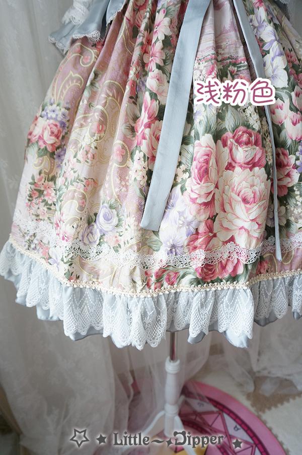 Rose Lake Flower Wall Lolita Dress