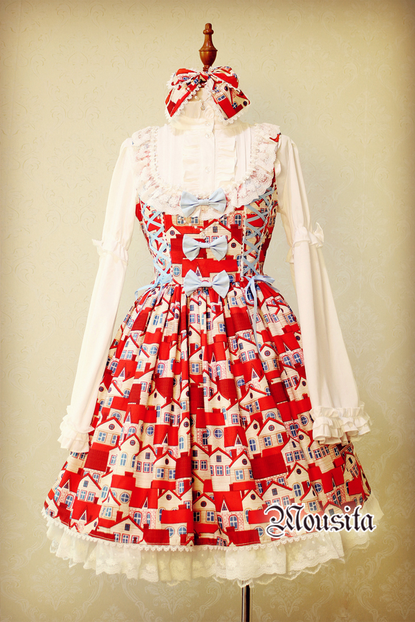 Mousita Little Red House Sweet Lolita Dresses JSK