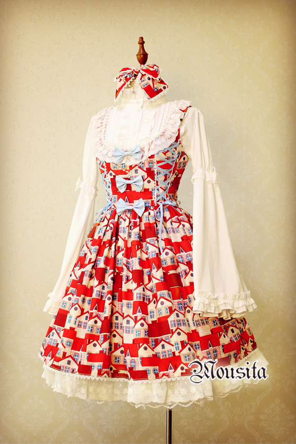 Mousita Little Red House Sweet Lolita Dresses JSK