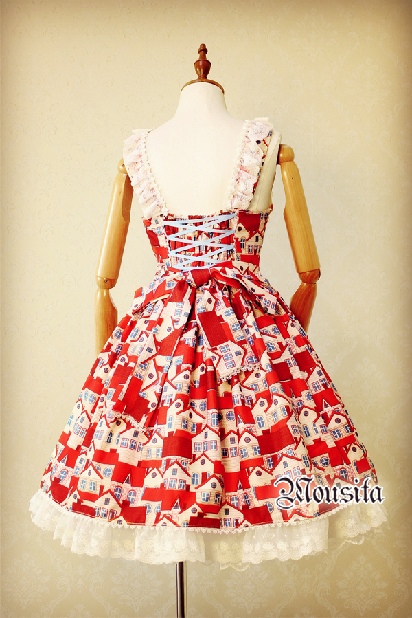 Mousita Little Red House Sweet Lolita Dresses JSK