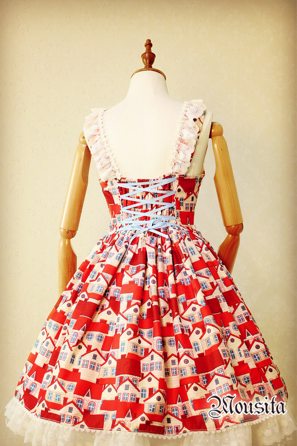 Mousita Little Red House Sweet Lolita Dresses JSK