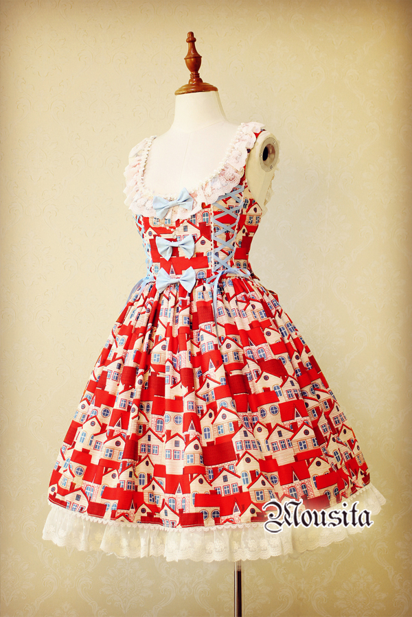 Mousita Little Red House Sweet Lolita Dresses JSK