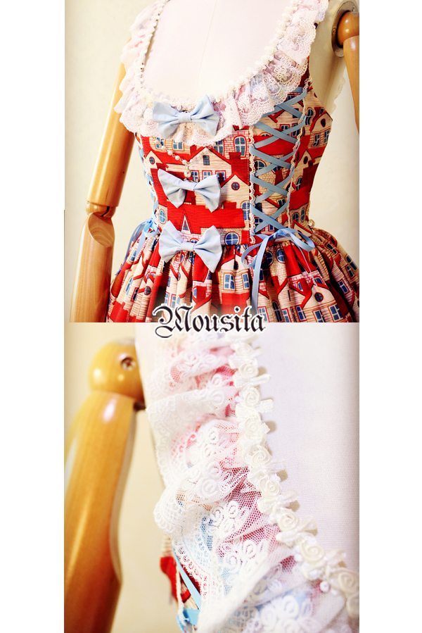 Mousita Little Red House Sweet Lolita Dresses JSK