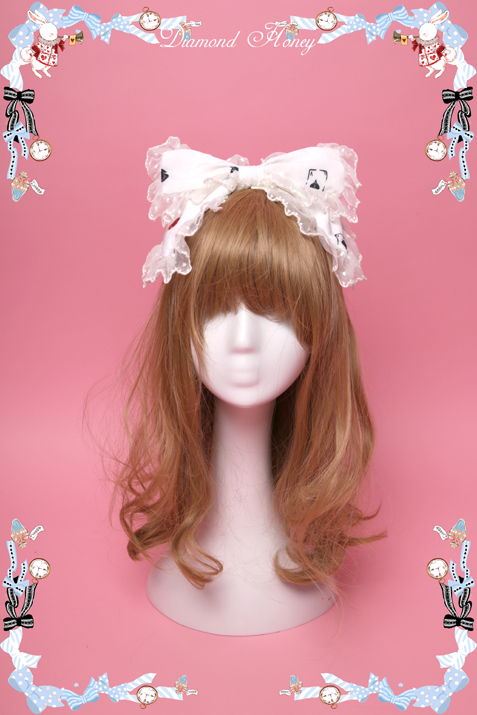 Mirror Poker Alice Lolita Cute Sweet Fairy Lace Hoop KC