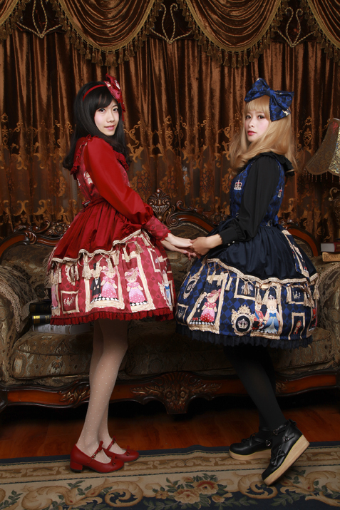 Royal Bear Cute Lolita Lace Draw Dress