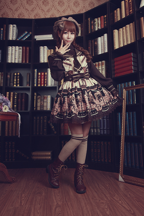 Chocolate Trojan Vintage Lolita Salopette