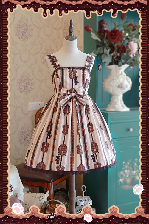 Chocolate Trojan Dailywear Version Mini Lolita Jumper Dress