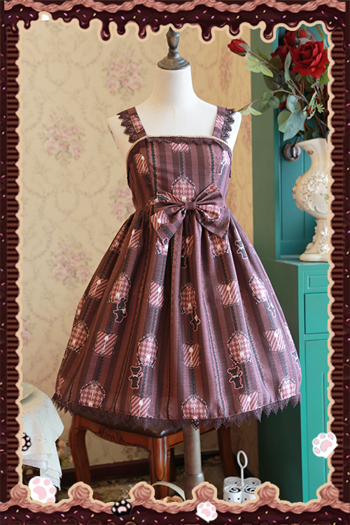 Chocolate Trojan Dailywear Version Mini Lolita Jumper Dress