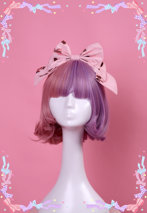 Diamond Honey -Chocolate Bear Cute Sweet Bear Ribbon Lace KC Headband