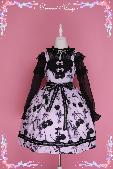 Diamond Honey - Cherry Cross Lolita Cute Gothic Little Devil Dress