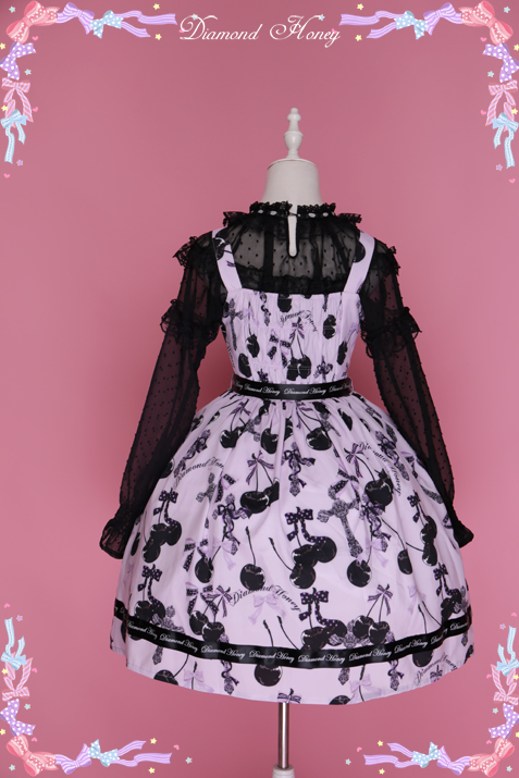 Diamond Honey - Cherry Cross Lolita Cute Gothic Little Devil Dress