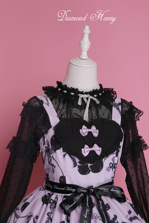 Diamond Honey - Cherry Cross Lolita Cute Gothic Little Devil Dress