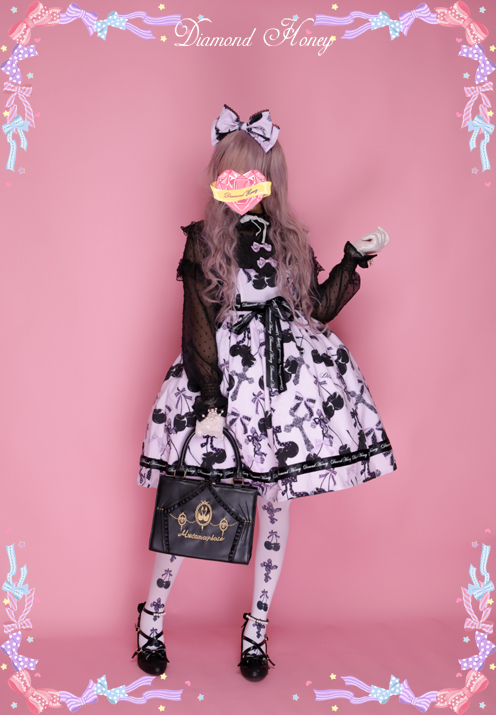 Diamond Honey - Cherry Cross Lolita Cute Gothic Little Devil Dress