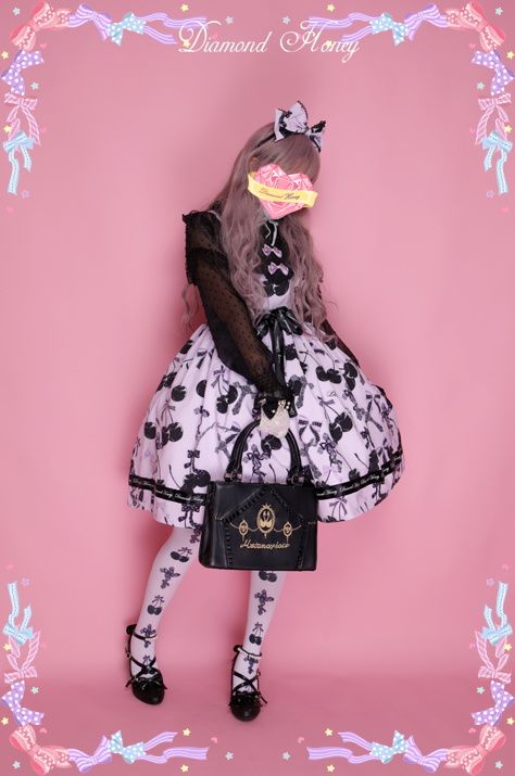 Diamond Honey - Cherry Cross Lolita Cute Gothic Little Devil Dress