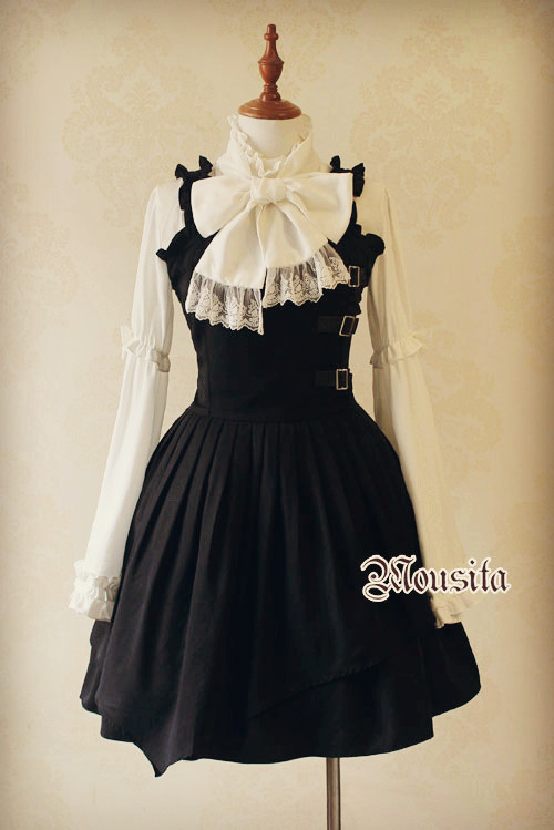 Mousita -Full Cotton Vintage Gothic Lolita JSK Accepted Tailored