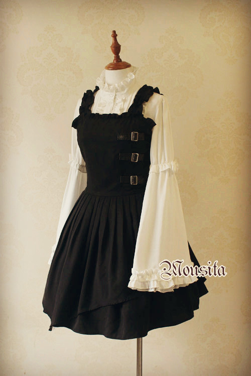 Mousita -Full Cotton Vintage Gothic Lolita JSK Accepted Tailored