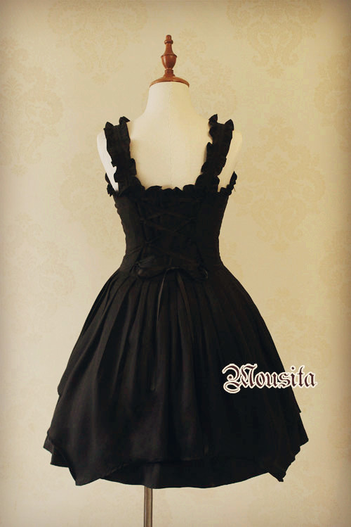Mousita -Full Cotton Vintage Gothic Lolita JSK Accepted Tailored