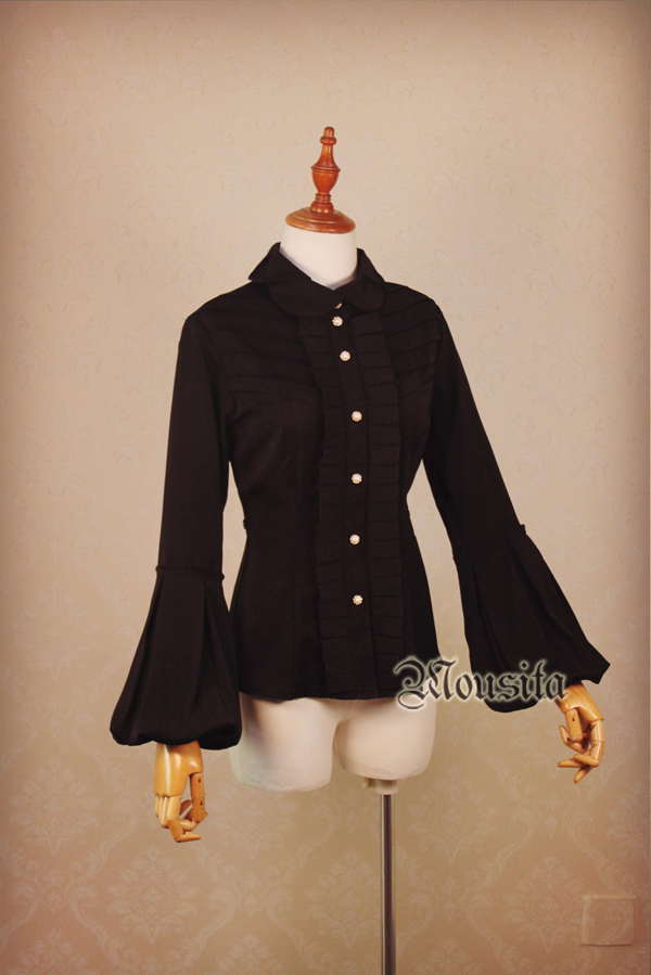 Mousita Lolita Petal Collar Lantern Sleeves Long-Sleeved Shirt