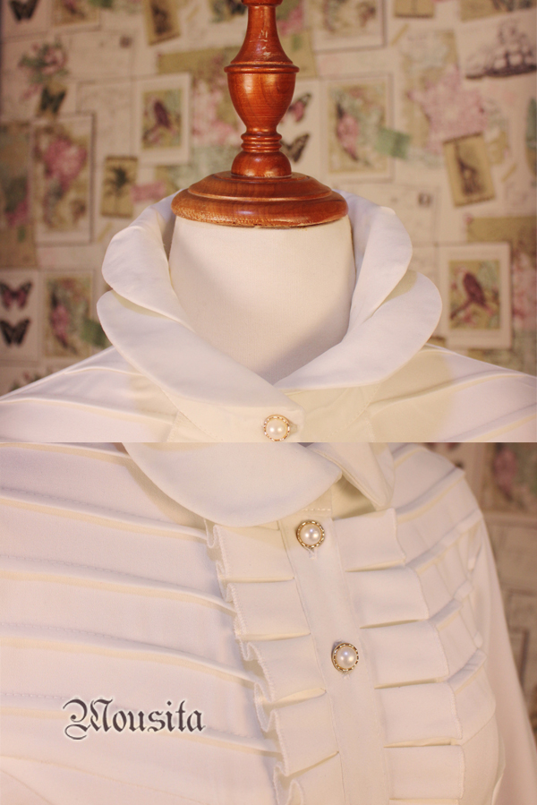 Mousita Lolita Petal Collar Lantern Sleeves Long-Sleeved Shirt