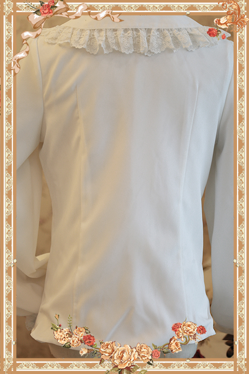 Infanta Rosary -High Density Thickening Chiffon Lolita Long Sleeves Blouse