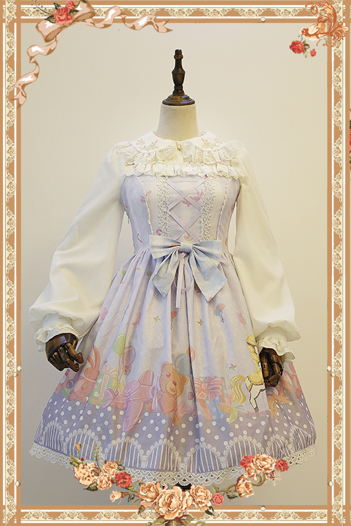 Infanta Rosary -High Density Thickening Chiffon Lolita Long Sleeves Blouse