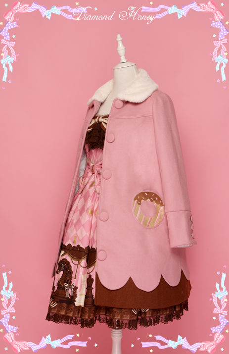 Diamond Honey -Doughnut- Sweet Dailywear Babydoll Style Coat