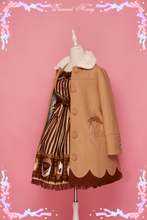 Diamond Honey -Doughnut- Sweet Dailywear Babydoll Style Coat