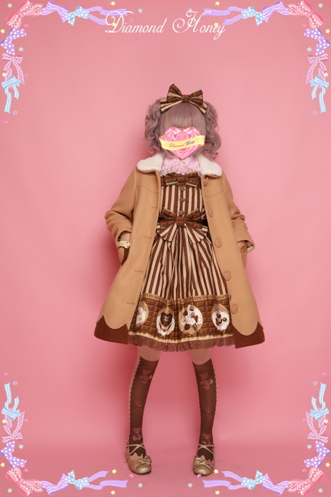 Diamond Honey -Doughnut- Sweet Dailywear Babydoll Style Coat