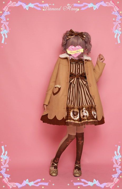 Diamond Honey -Doughnut- Sweet Dailywear Babydoll Style Coat