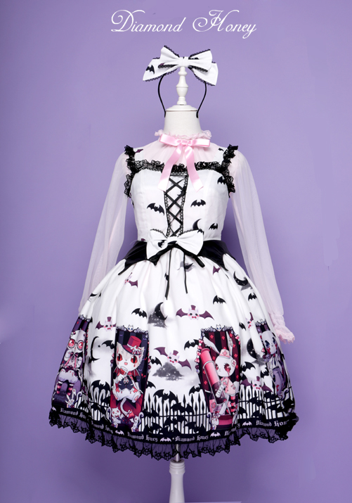 Cemetery Carnival Gothic Bat Coffin Halloween Dress