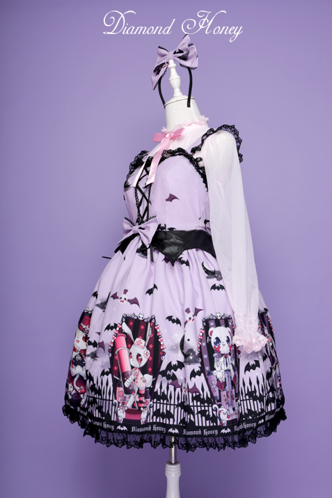 Cemetery Carnival Gothic Bat Coffin Halloween Dress