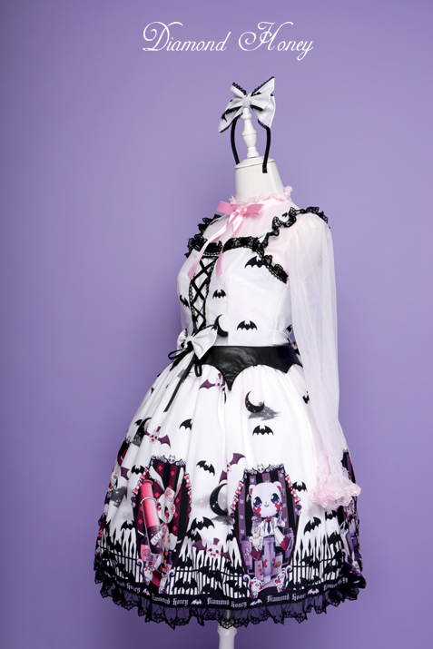 Cemetery Carnival Gothic Bat Coffin Halloween Dress