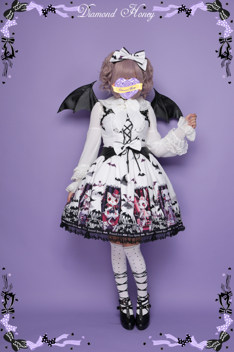 Cemetery Carnival Gothic Bat Coffin Halloween Dress