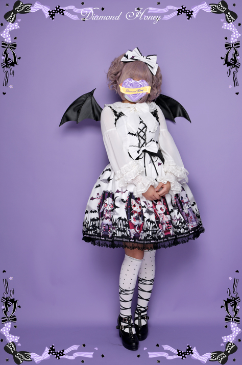 Cemetery Carnival Gothic Bat Coffin Halloween Dress