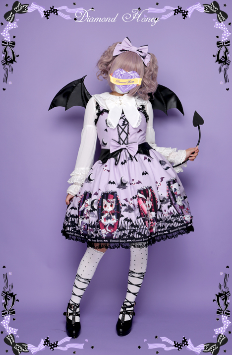 Cemetery Carnival Gothic Bat Coffin Halloween Dress