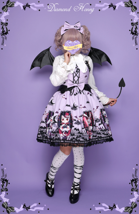 Cemetery Carnival Gothic Bat Coffin Halloween Dress