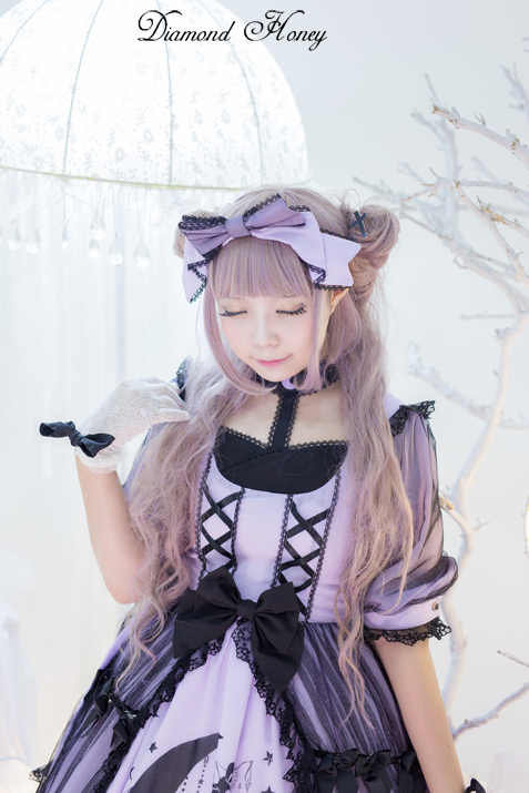 Star&Moon Cats- Sweet Lolita Princess OP Dress