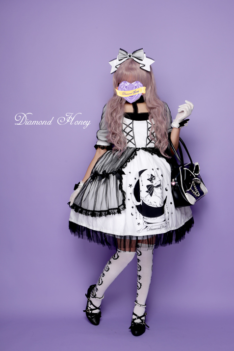 Star&Moon Cats- Sweet Lolita Princess OP Dress