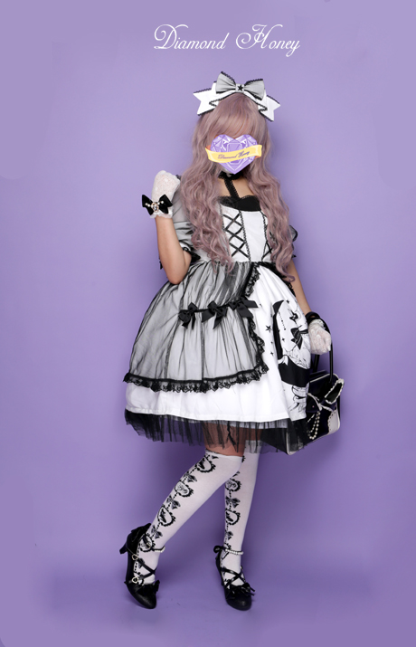 Star&Moon Cats- Sweet Lolita Princess OP Dress