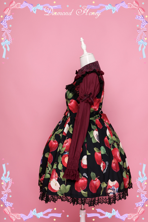 Apple Tradescantia Sillamontana Lolita Printed JSK Dress