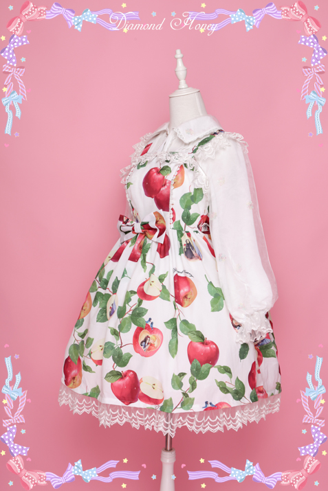 Apple Tradescantia Sillamontana Lolita Printed JSK Dress