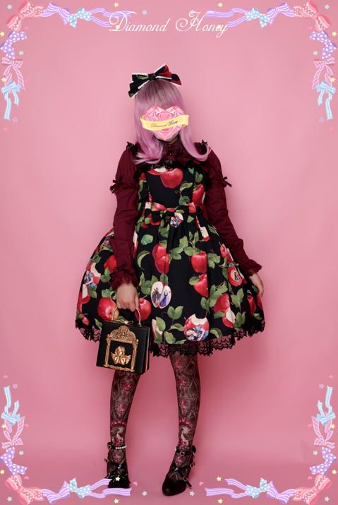 Apple Tradescantia Sillamontana Lolita Printed JSK Dress